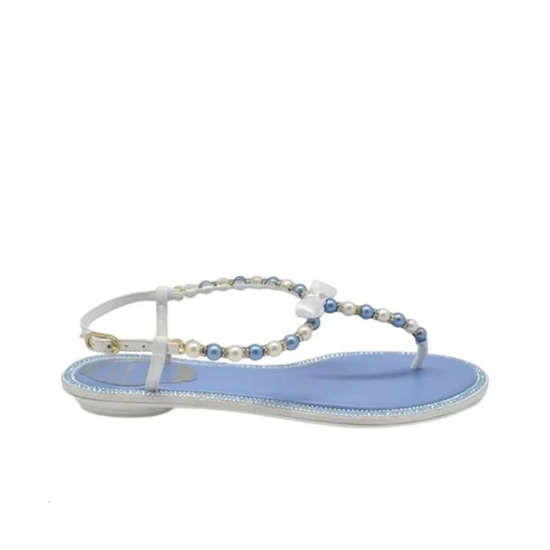 RENE CAOVILLA Strap Sandals Women's Blue-1