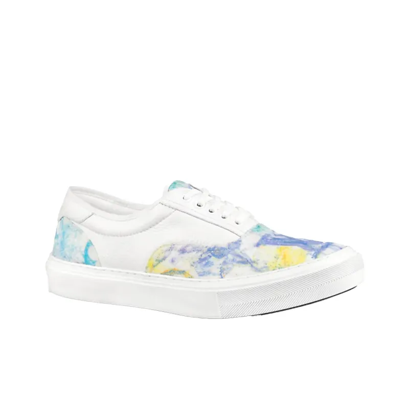 LOUIS VUITTON Trocadero Richelieu Low Top Sports Skateboard Shoes Men's White Multicolor-1