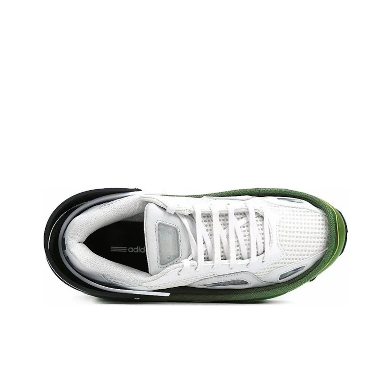 RAF SIMONS x Adidas Response Cushioning Wear-Resistant Low-Top Running Shoes Unisex White Green-2
