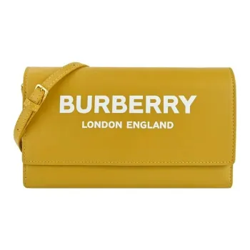 Burberry Cow Leather Shoulder Bag, Crossbody Bag Regular Women's Yellow