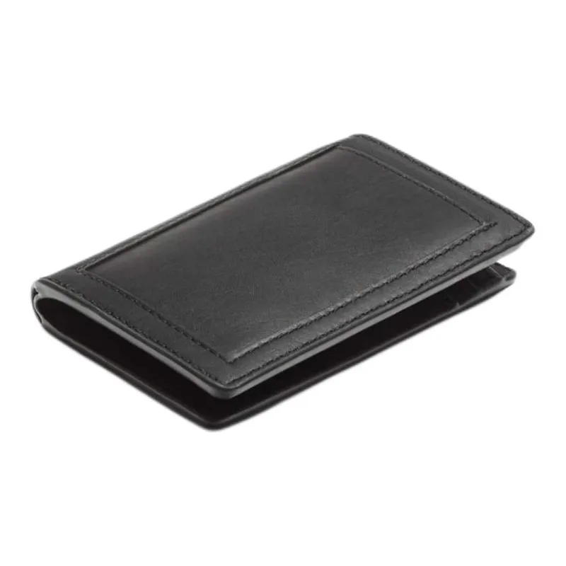ZARA Cow Leather Card Holder Men's Black-1