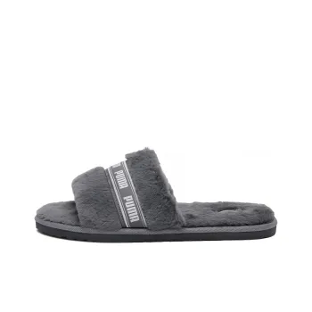 PUMA Rubber Sole Quiet Slide Slippers Women's Gray