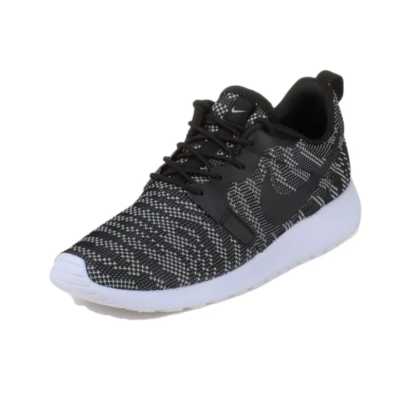 Nike Roshe Run Jacquard White Black Women's-2