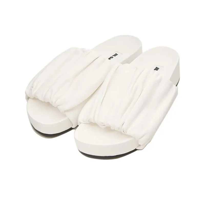 JIL SANDER Rubber Sole Slide Slippers Women's White-1