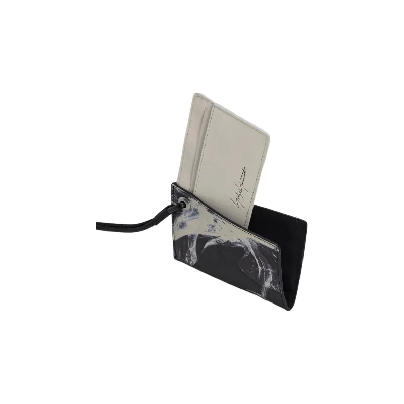 Adidas Y 3 Collaboration Leather Card Holder Regular Unisex Black-2
