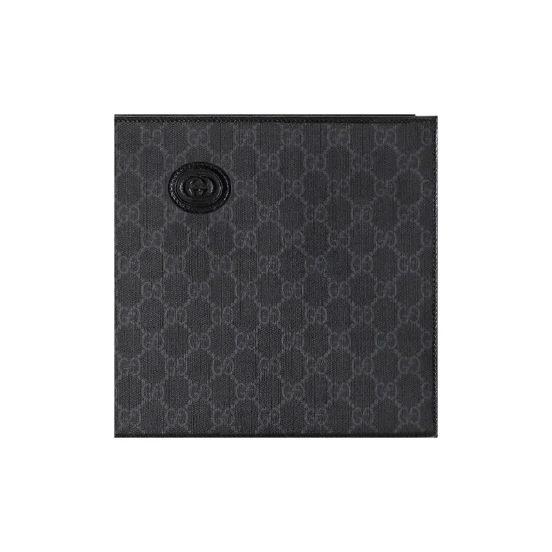 GUCCI Pouch With Interlocking G Black-6