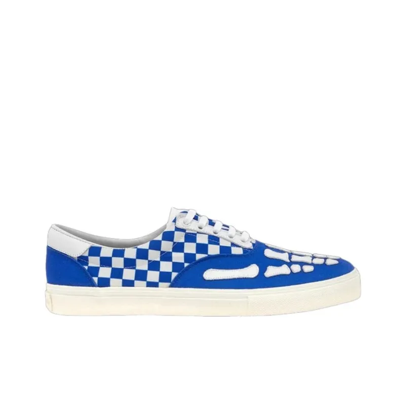 AMIRI Lace-Up 'Skeleton Toe - Blue Checkered'-1