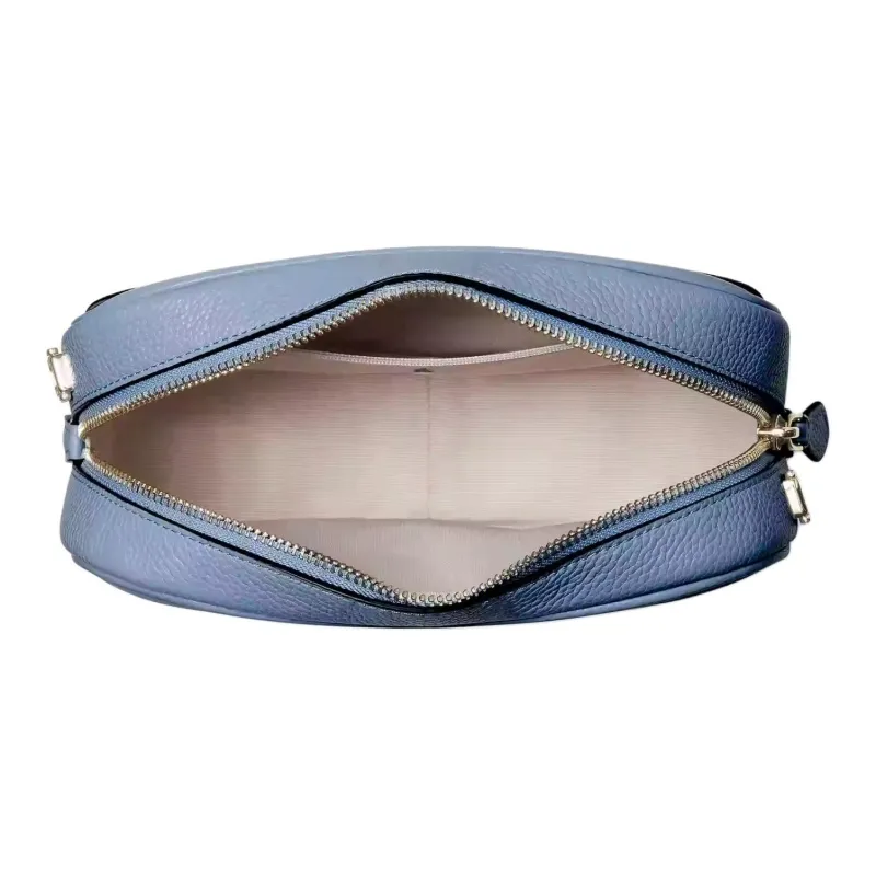 Kate Spade Astrid Litchi Grain Leather Camera Bag Shoulder Bag Crossbody Bag Medium Size Women's Blue-3