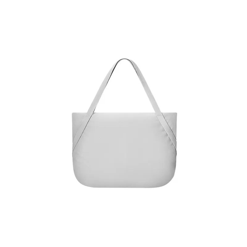 MAH Recycled Polyester Handbag, Shoulder Bag Unisex Gray White Paint/Obsidian Black-8