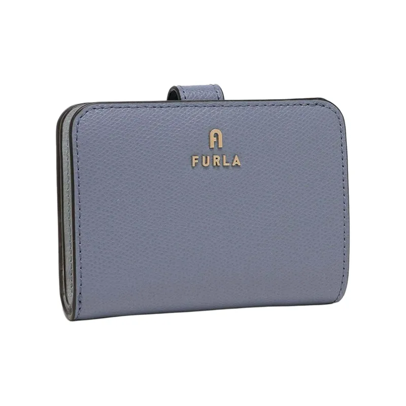Furla Leather Wallet Women's Camellia Blue-1