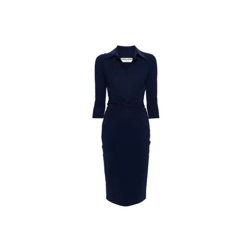 CHIARA BONI La Petite Robe Long-Sleeved Dresses Women's Navy