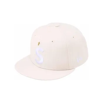 Supreme Metal Baseball Caps Unisex Ecru