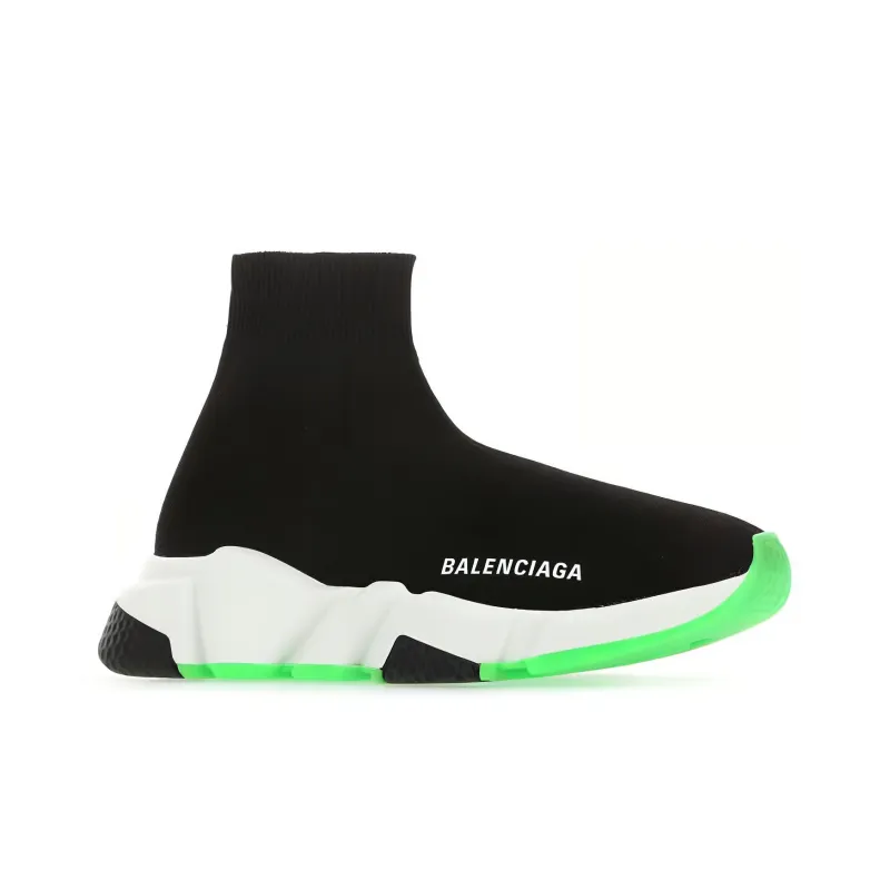 Balenciaga Speed Sneaker 'Black Fluo Yellow' Women's-1