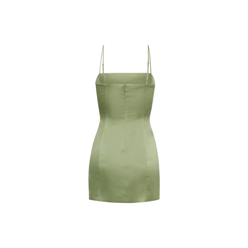 ARITZIA Ten Shimmer Satin Dress Slip Dresses Women's-9
