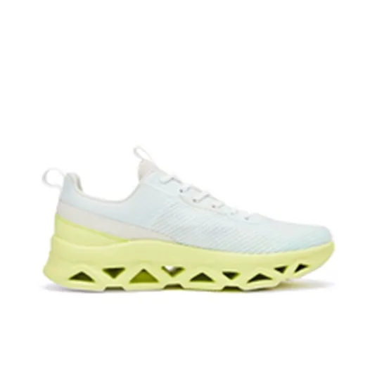 QIAODAN Wear resistant And Lightweight Low Top Running Shoes Men's Beige Green-3