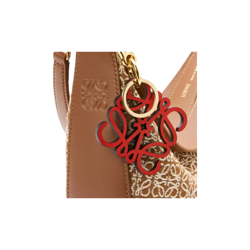 LOEWE Luna Shoulder Bag Anagram Jacquard Tan/Pecan-4