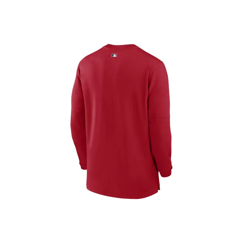 Nike Cincinnati S Authentic Collection Men's Nike Dri FIT Mlb 1/2 Zip Long Sleeve Top-1