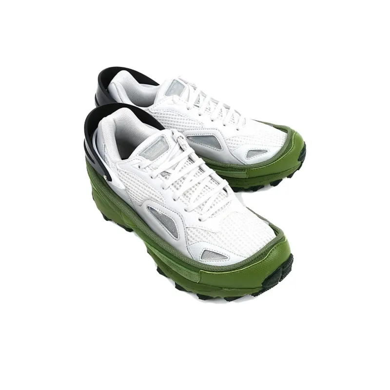 RAF SIMONS x Adidas Response Cushioning Wear-Resistant Low-Top Running Shoes Unisex White Green-1
