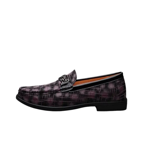 Extravagant Dress Shoes Men Low-Top Purple