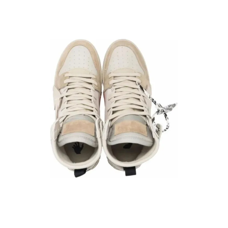 OFF WHITE Vulc High Top White Beige Suede-3