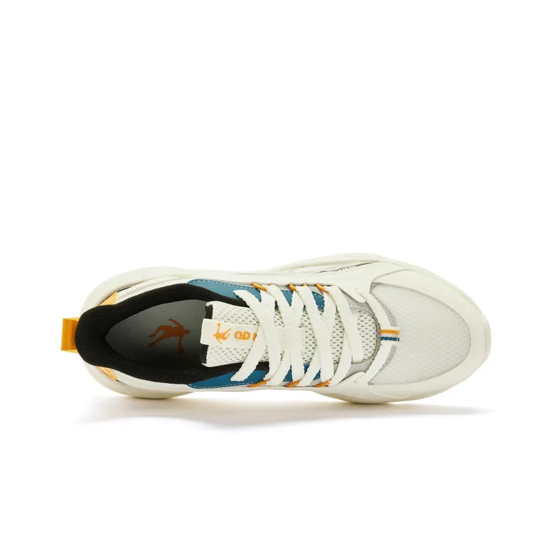 QIAODAN Non slip Lightweight Low Top Casual Shoes Men's Ivory-3