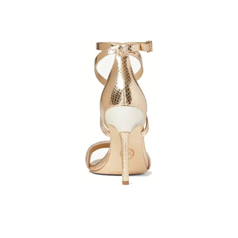 MICHAEL KORS Astrid Strap Sandals Women's Gold-3