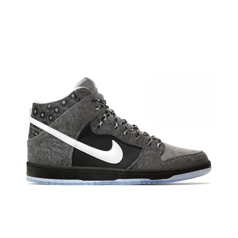 Nike Dunk SB Petoskey Premier Special Box Non slip Lightweight High Top Skateboard Shoes Unisex Black Gray White-1