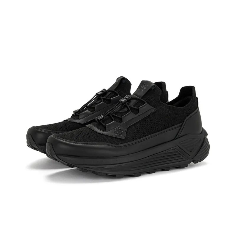 DESCENTE DUALIS Lightweight Low Top Casual Shoes Men's Black-3