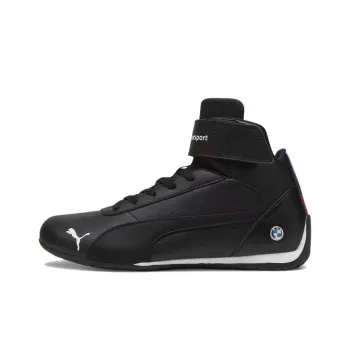 PUMA BMW M Motorsport Neo Cat Cushioning Wear-Resistant High-Top Training Shoes Men's Black