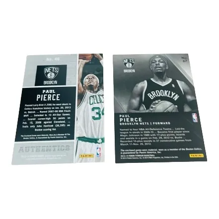 PANINI Paul Pierce Player Card Product Access Sports Cards 2 Pcs-1