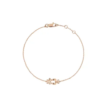 FRED 18k Rose Gold Diamonds Bracelets Unisex Rose Gold