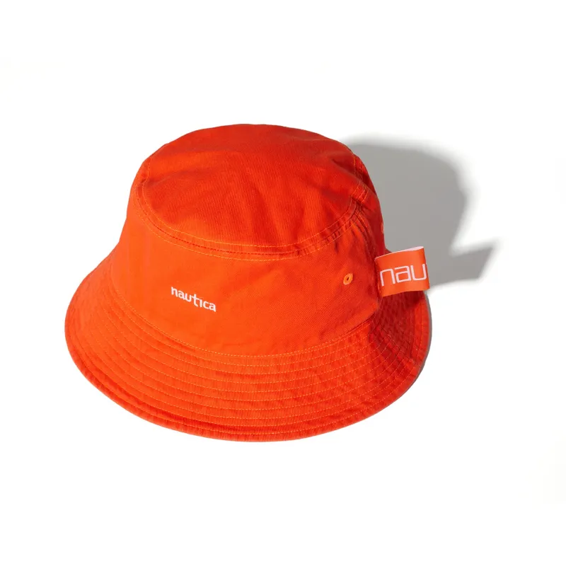 Nautica White Sail Cotton Bucket Hats Unisex-2