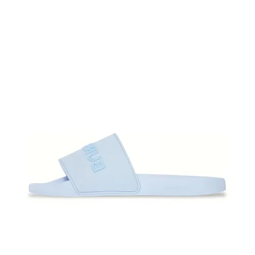 Burberry Embossed Logo Slides Pale Blue