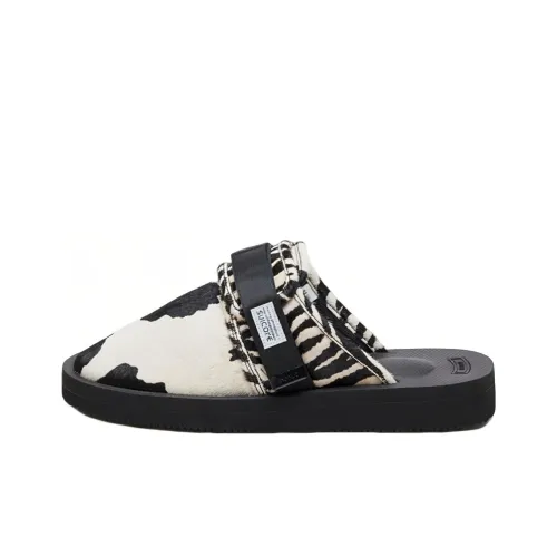 Suicoke Mix-print Calf Hair Sandals