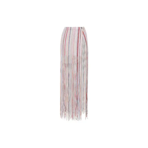 MISSONI Fringe Wraparound Crochet Skirt