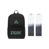 Black Backpack+Gray & White Cooling Arm Sleeves