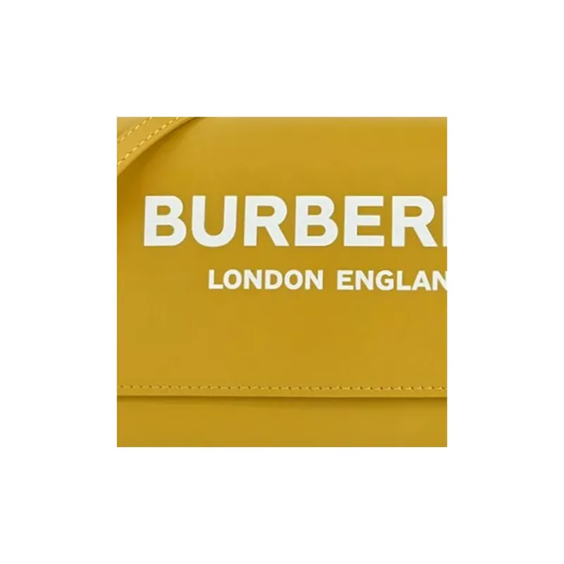Burberry Cow Leather Shoulder Bag, Crossbody Bag Regular Women's Yellow-5
