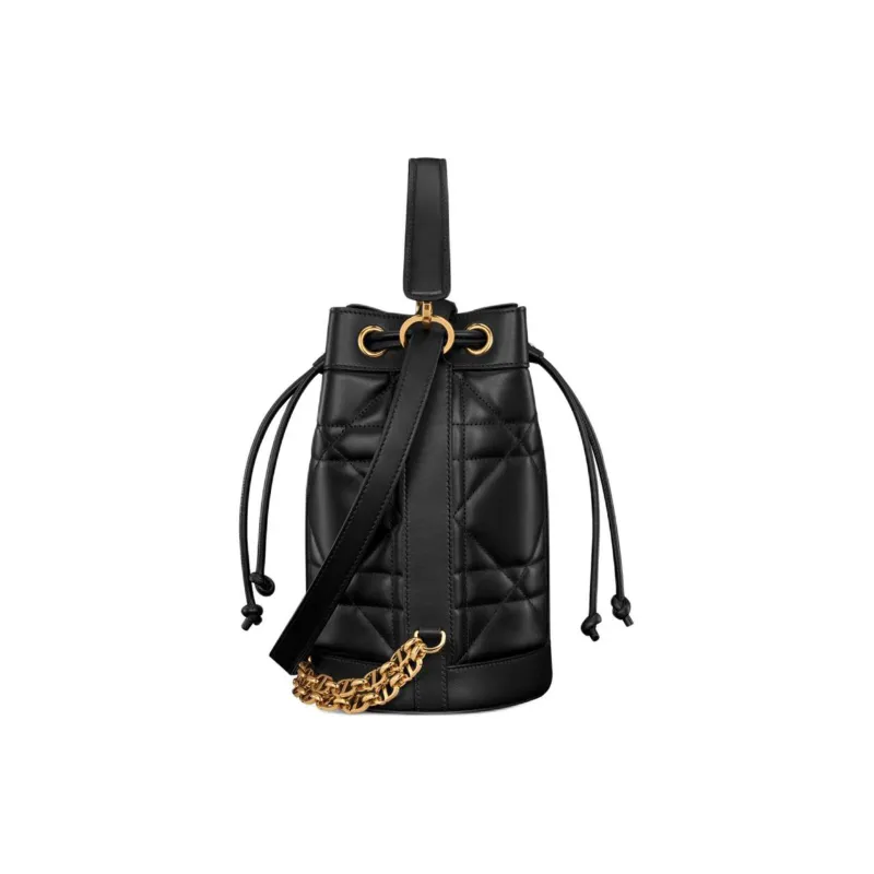 DIOR Cow Leather Backpack Small Size Women's Black-2