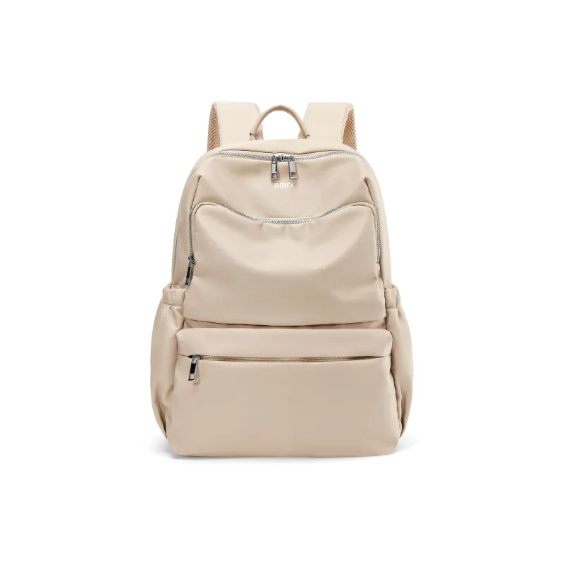 RIOREX Fabric Backpack Travel Bag Laptop Bag Backpack Regular Women's Black/Apricot/Army Green-7