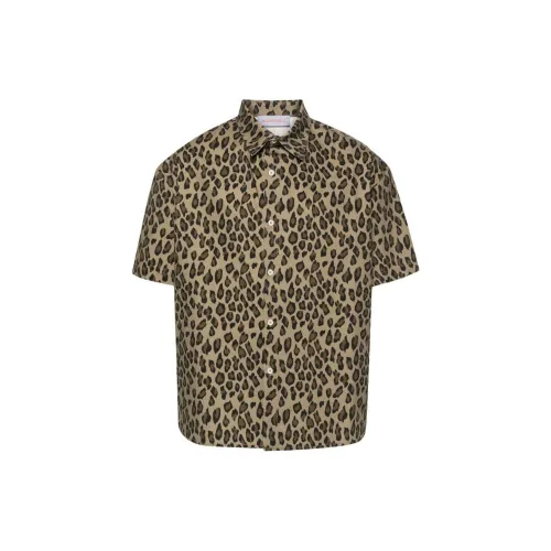 BLUEMARBLE Leopard-print Short-sleeve Shirt