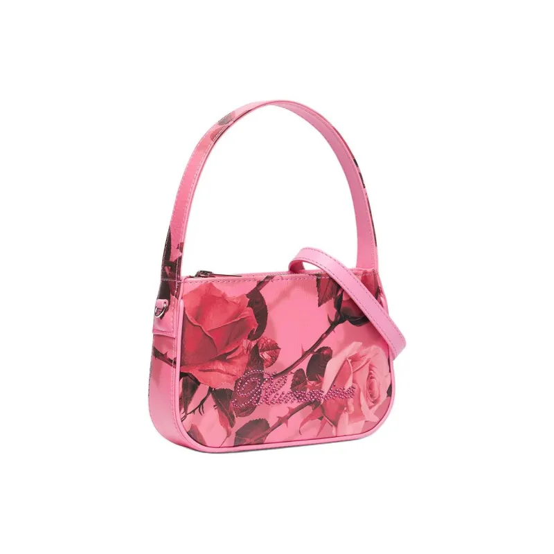 Blumarine Nappa Leather One Shoulder Handbags Mini Women's Pink-1