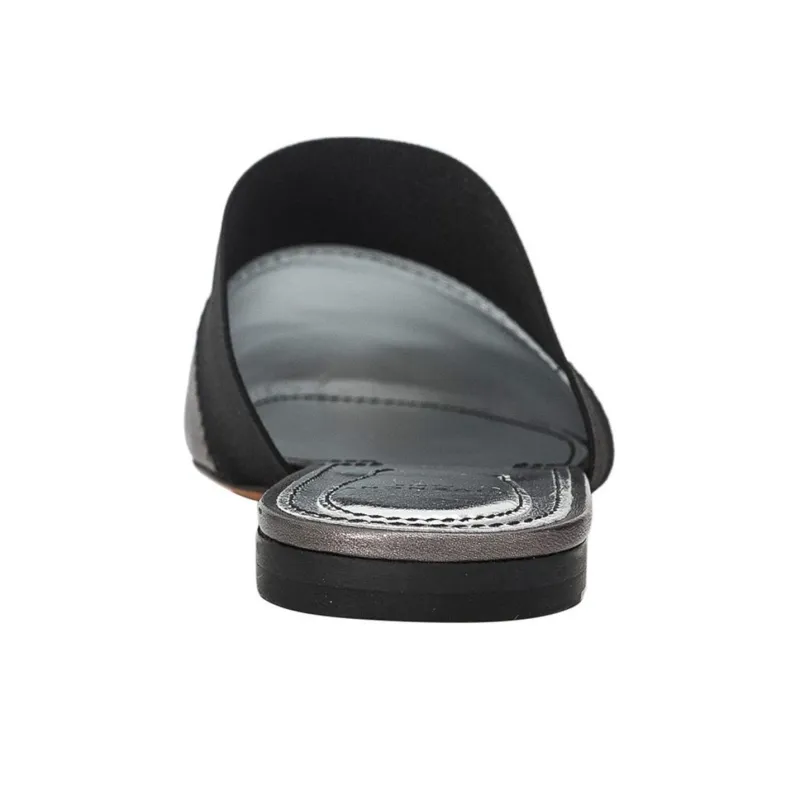 Givenchy Closed Toe Slippers Women's Black Silver-4