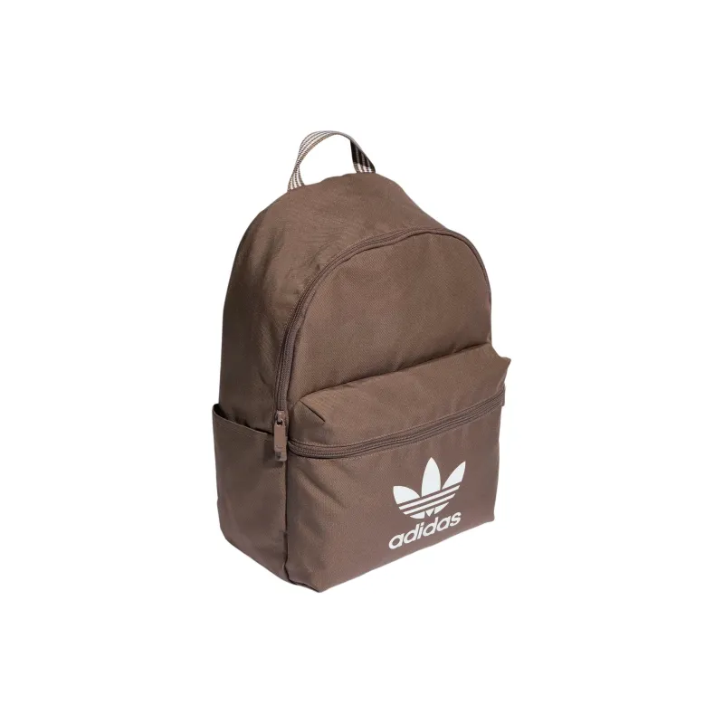 Adidas Recycled Polyester Plain Weave Fabric Backpack Regular Unisex Earth Tone-1