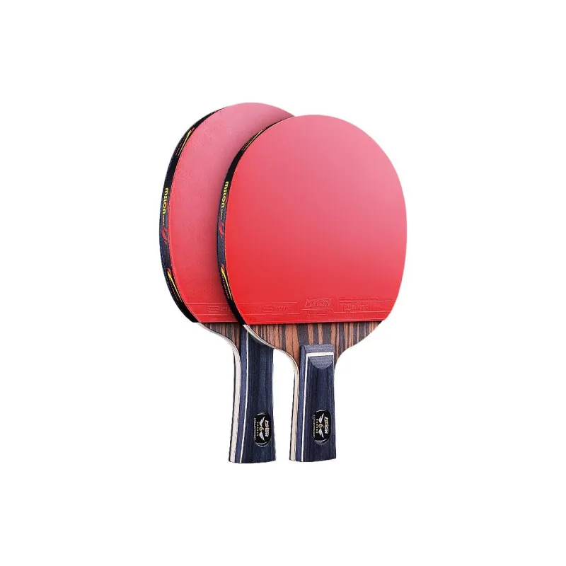 Mei Shi Long Ping Pong Paddles Kids' Ebony Wood Black Red-12