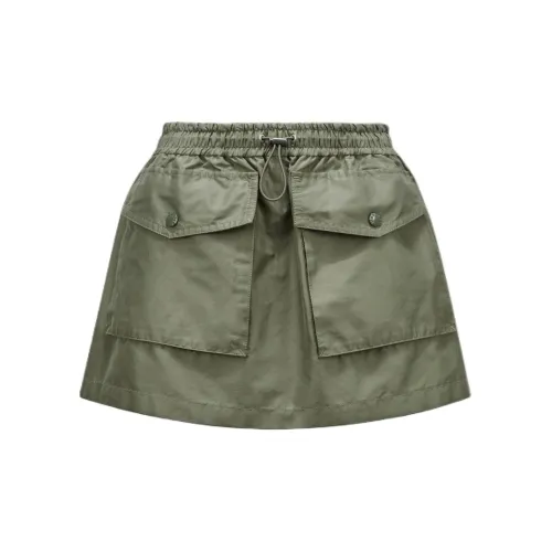 Moncler Cargo Short Skirts Women's Sage Green