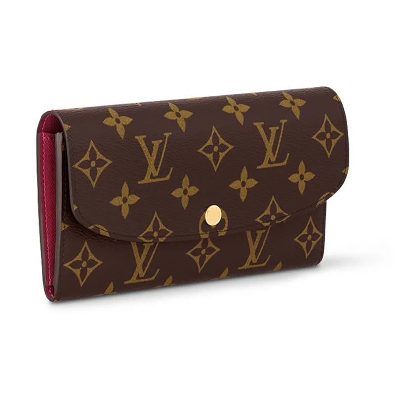 LOUIS VUITTON Emilie Wallet Monogram Fuchsia-1