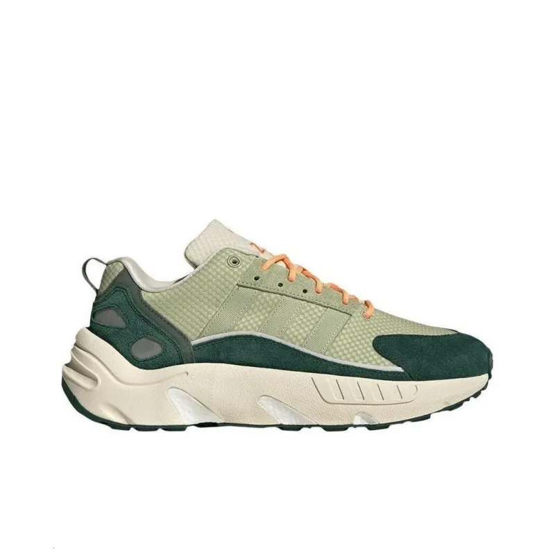 Zx 22 Adidas Originals Boost 'Ecru Tint Core Green'-1