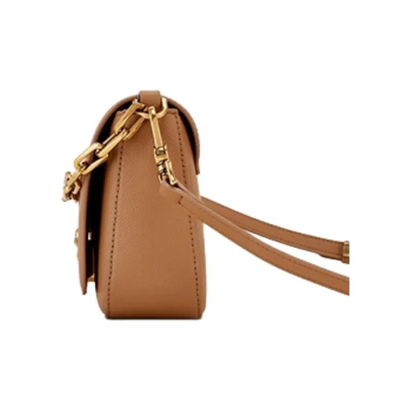 Hush Puppies Synthetic Leather Crossbody One Shoulder Handbag Medium Size Women's Black-9