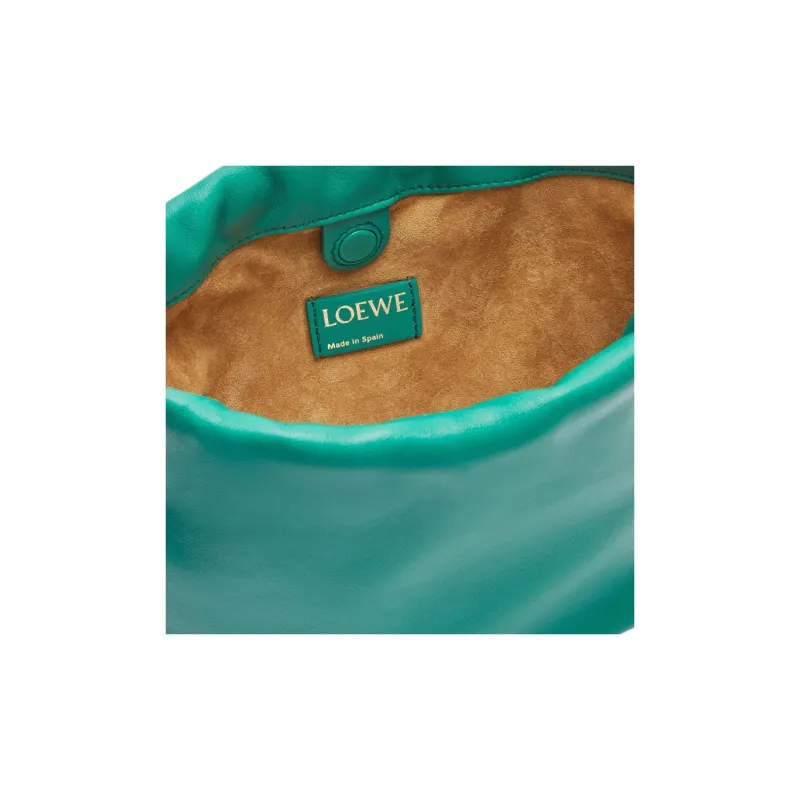 LOEWE Flamenco Nappa Sheepskin One Shoulder Crossbody Clutch Mini Women's Jadeite Green-8