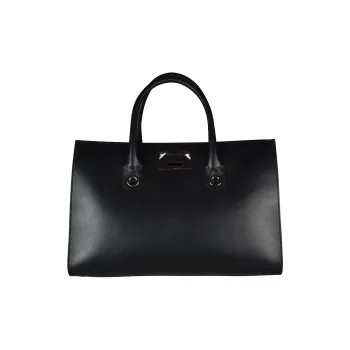 Jimmy Choo Smooth Leather Handbag Women's Black